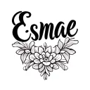 "Esmae 25-07-2024" "Esmae 25-07-2024" "Esmae 25-07-2024" "Esmae 25-07-2024" "(Esmae 25-07-2024)" clean forearm tattoo design for a father dedicated to his daughter tattoo design idea