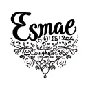 "Esmae 25-07-2024" "Esmae 25-07-2024" "Esmae 25-07-2024" "Esmae 25-07-2024" "(Esmae 25-07-2024)" clean forearm tattoo design for a father dedicated to his daughter tattoo design idea