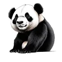 Woman Panda Roux Anthropomorphism tattoo design idea