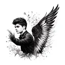 we have with friend our world of fantasy with one direction, we write it in messages our whole life and we love it... we tattoo design idea
