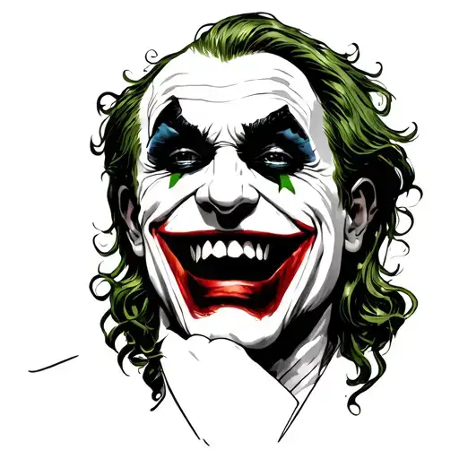 Hahhahaha tattoo the Joker laugh in the form of a bracelet tattoo design idea