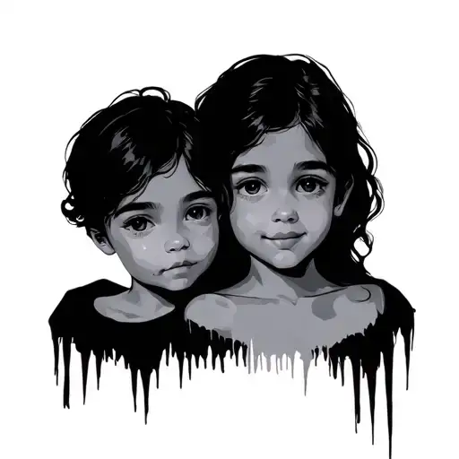 3 Siblings tattoo design idea