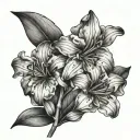 Peruvian Lily tattoo design idea