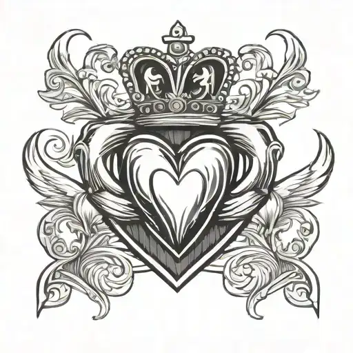 Claddagh tattoo design idea