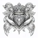 Claddagh tattoo design idea