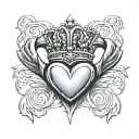 Claddagh tattoo design idea