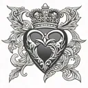 Claddagh tattoo design idea
