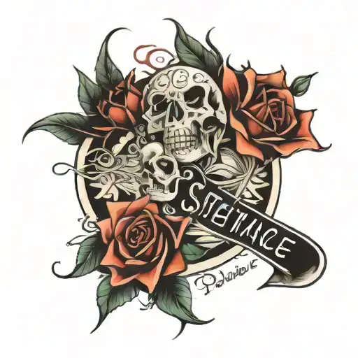 a sentence "Vérité blesse et mensonge tue" tattoo design idea