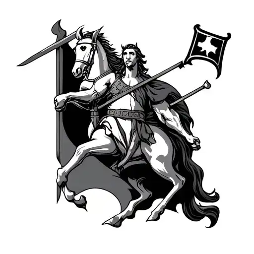 St George tattoo design idea