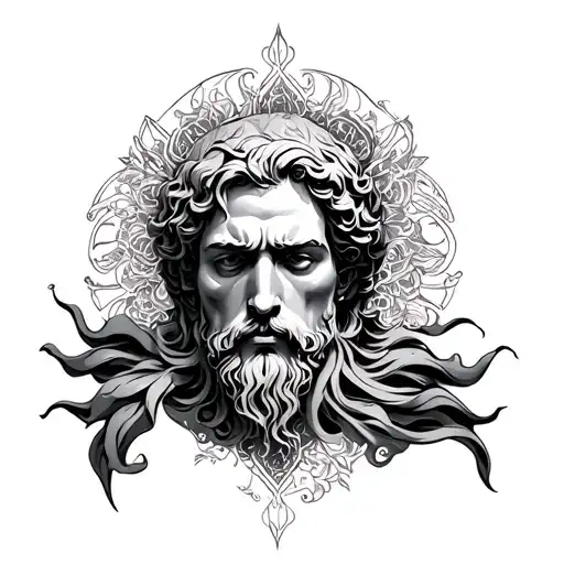 stoic virtues tattoo design idea