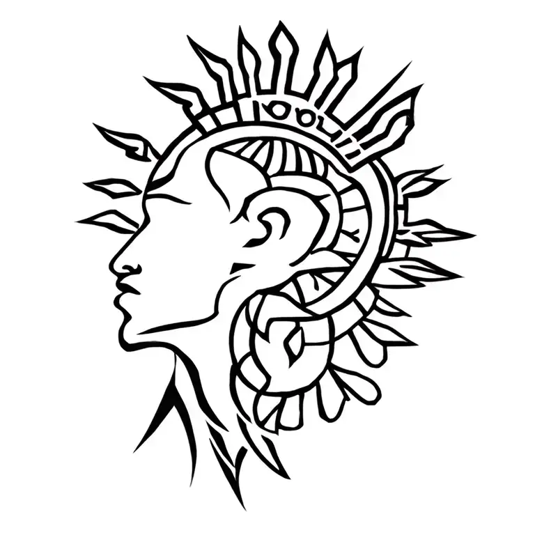 African King tattoos for shoulders On earth tattoo design idea