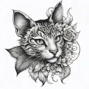 Cataleya tattoo design idea