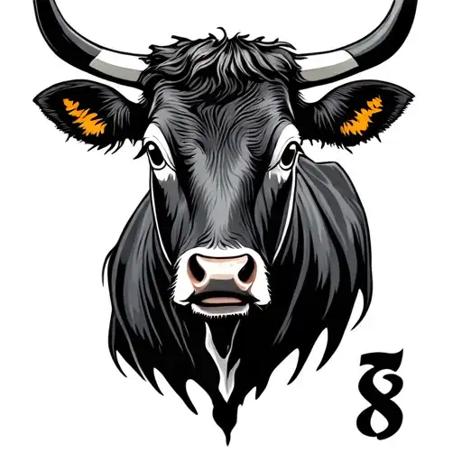 cattle brand new I tattoo design idea