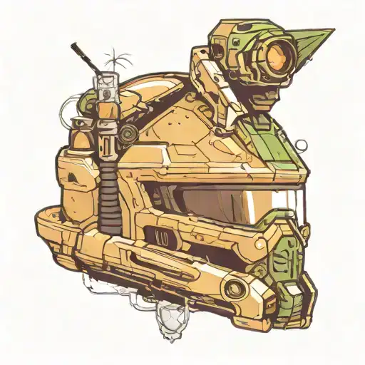 master+chief+helmet+floating+inside+a+shot+glass tattoo design idea