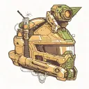 master+chief+helmet+floating+inside+a+shot+glass tattoo design idea