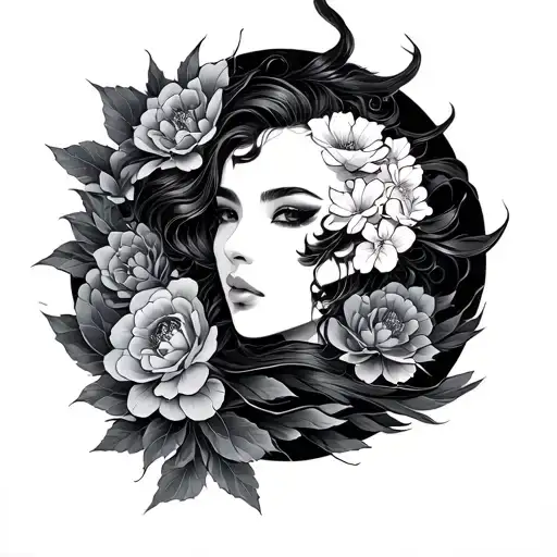 Neo Japanese tattoo design idea