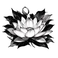 Black Lotus tattoo design idea