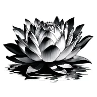 Black Lotus tattoo design idea