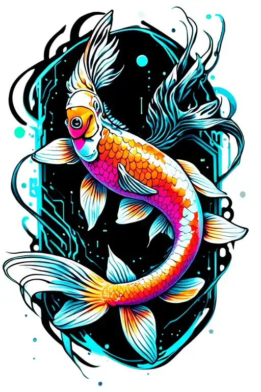 Koi Fish tattoo design idea