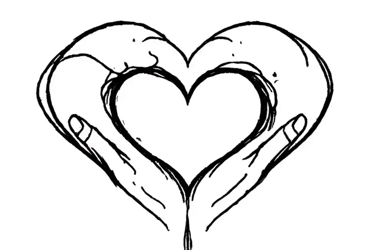 overcoming heartbreak love hurts tattoo design idea