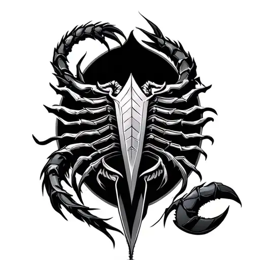 Kaizen with Kunai Scorpion Mortal Kombat tattoo design idea