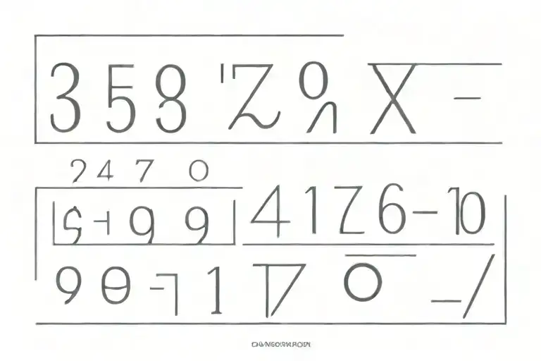 code bar Numbers tattoo design idea