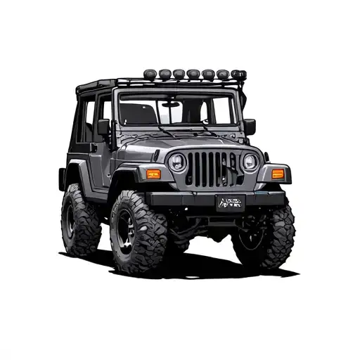 Jeep tattoo design idea