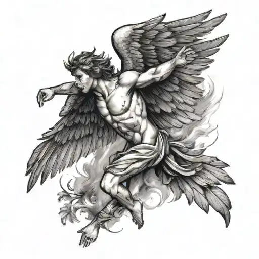 icarus tattoo design idea