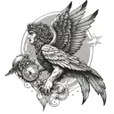icarus tattoo design idea