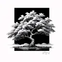 Peach Tree tattoo design idea