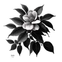 Peach Tree tattoo design idea