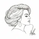 Adele songs music tattoo design idea