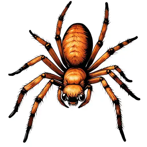 Funny spider tattoo design idea