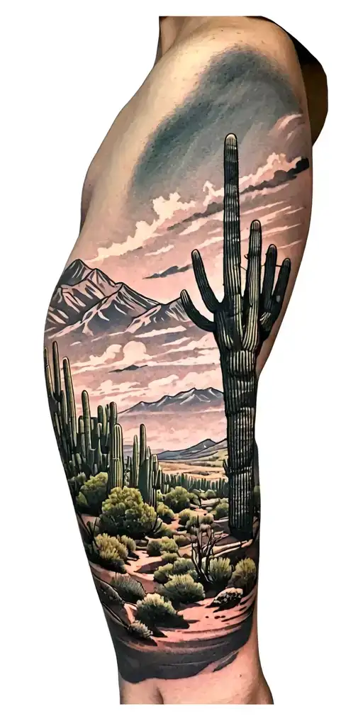 arizona scenery tattoo tattoo design idea