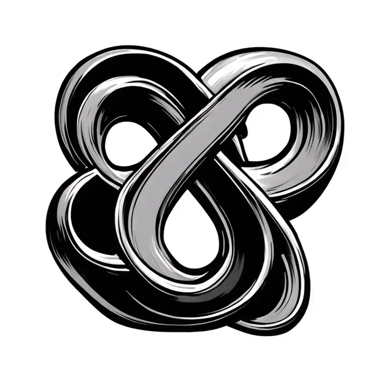 infinity symbol with c and a tattoo design idea