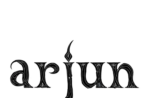 "Arjun
" tattoo design idea