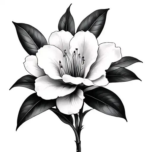 Oleander tattoo design idea