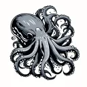 Giant Squid tattoo design idea