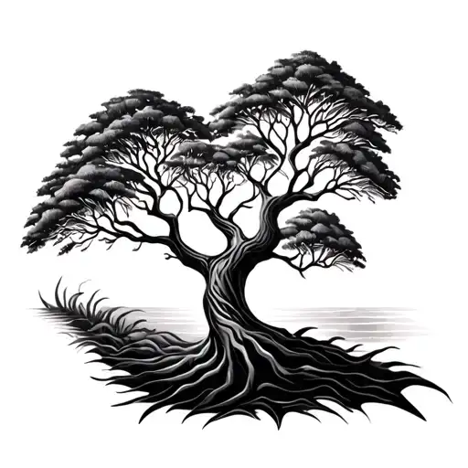 African Tree Of Life tattoo design idea