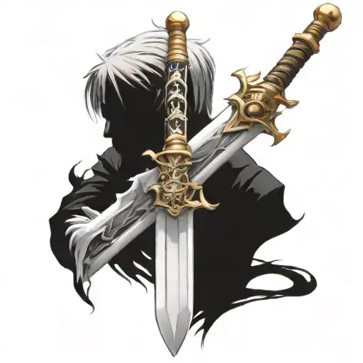 bleach sword tattoo design idea