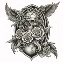 Work overcomes all odds. tattoo design idea