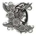 Work overcomes all odds. tattoo design idea