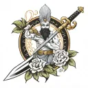 singh ji sword tattoo design idea