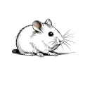 syrian hamster tattoo design idea