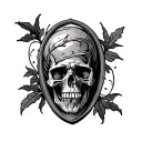 tombstone tattoo design idea