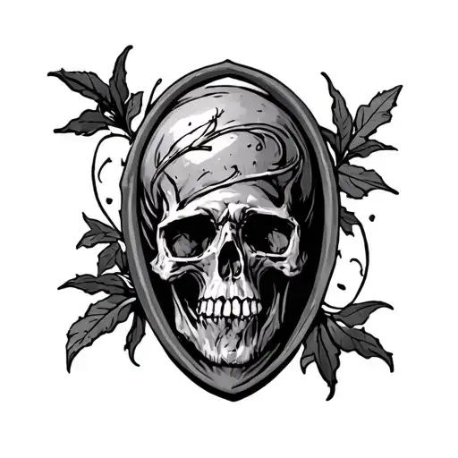 tombstone tattoo design idea