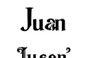 "Juan " tattoo design idea