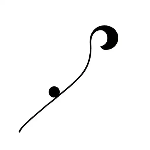 3 Body Problem with a semicolon incorporated tattoo design idea