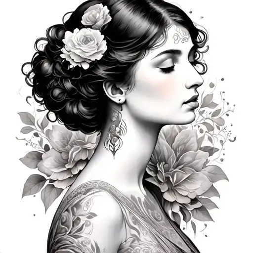 Gustav Klimt tattoo design idea