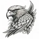 Philippine Eagle tattoo design idea